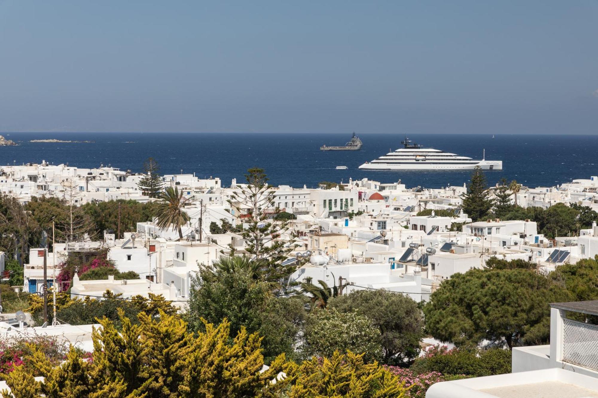 Callisti Mykonos Town With Pool View And Calypso Upper Floor With Sea View Bagian luar foto